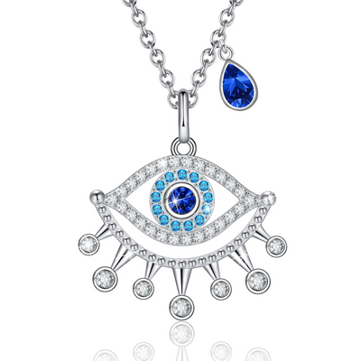 Evil Eye Sterling Silver Necklace