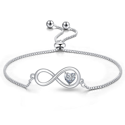 Love Heart Sterling Silver Bracelet