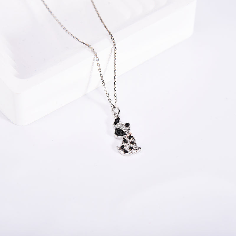 Dalmatians Sterling Silver Necklace