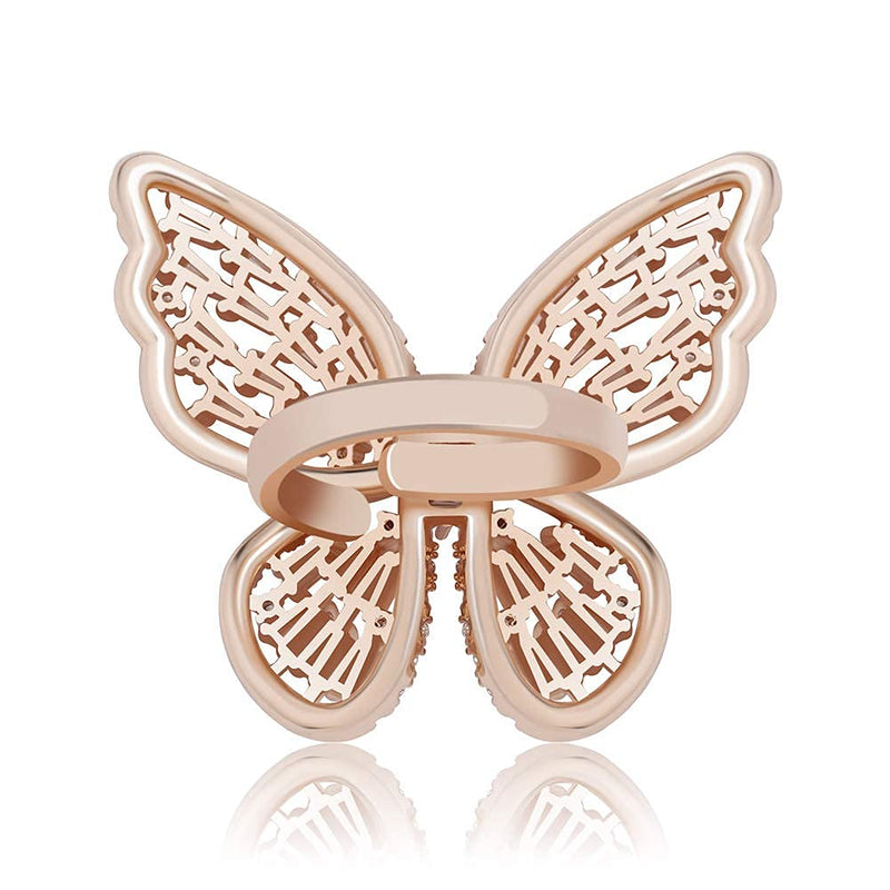 Sparkling Cubic Zirconia Butterfly Ring