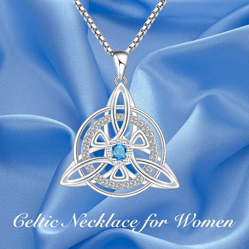 Celtic Triquetra Necklace Sterling Silver
