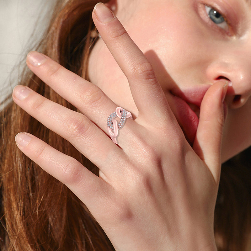 The Wreath & Chain Sterling Silver Ring