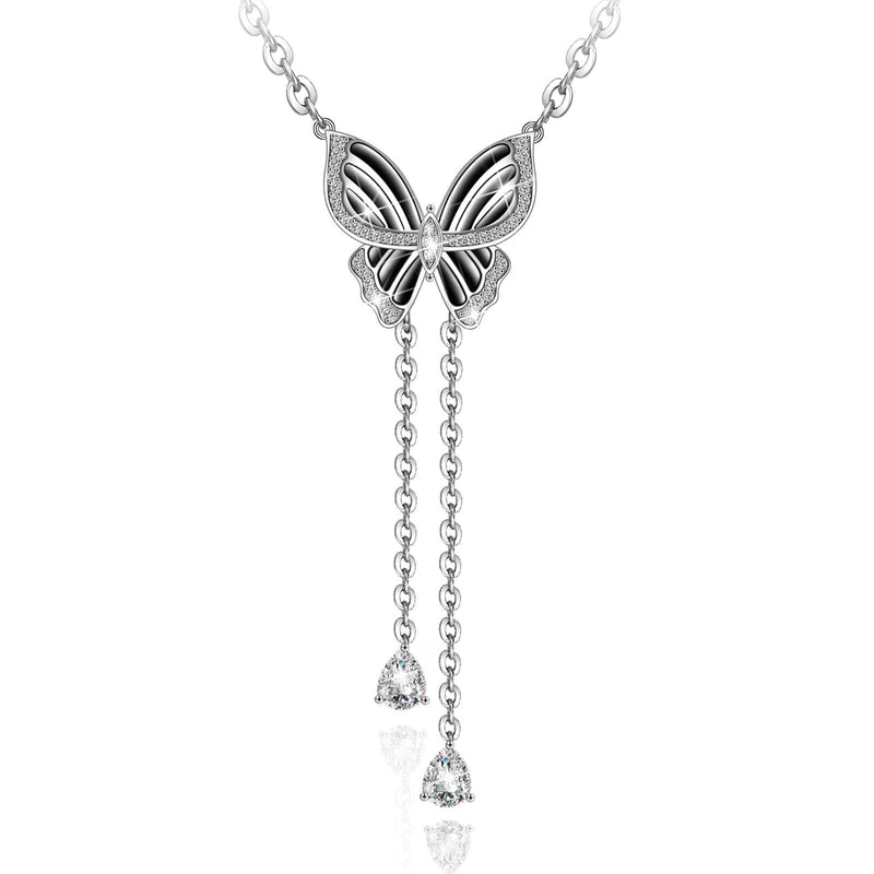 Little Dainty Butterfly Sterling Silver Necklace