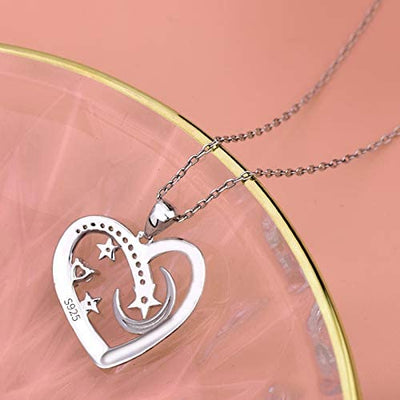 Heart Pendant Sterling Silver Necklace