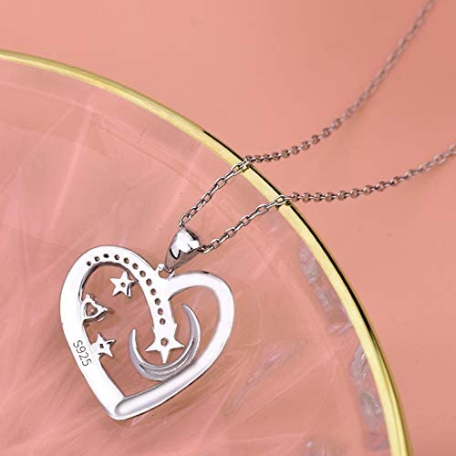 Heart Pendant Sterling Silver Necklace