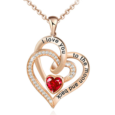 Love Heart Pendant Sterling Silver Necklace