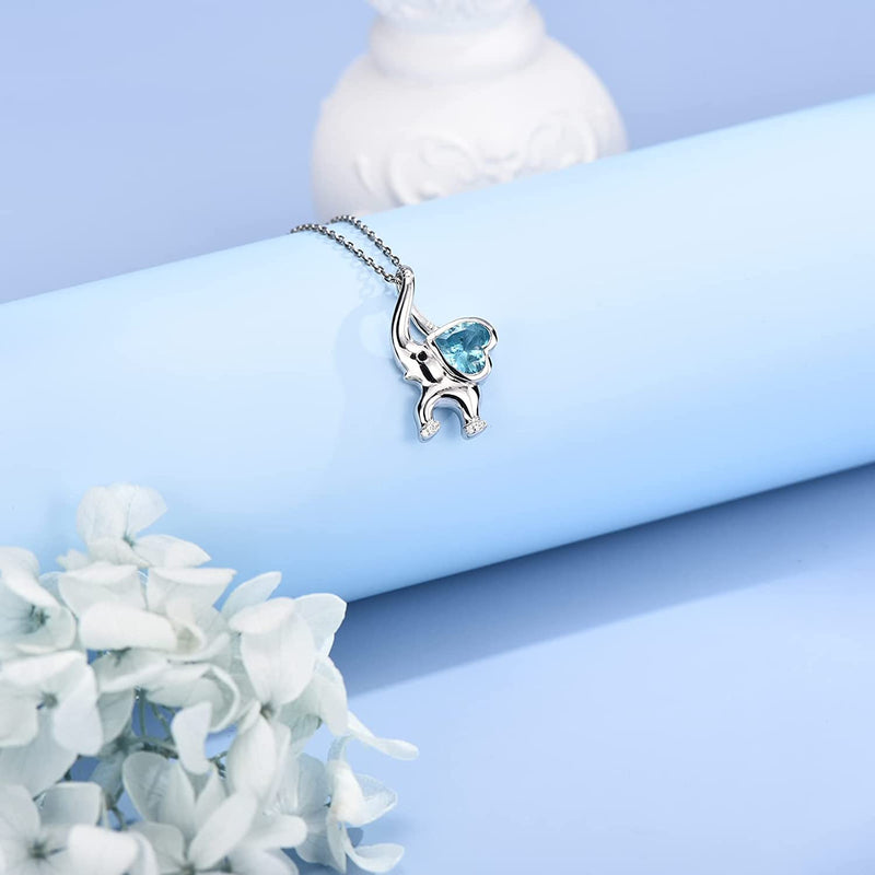 Cute Elephant Sterling Silver Necklace