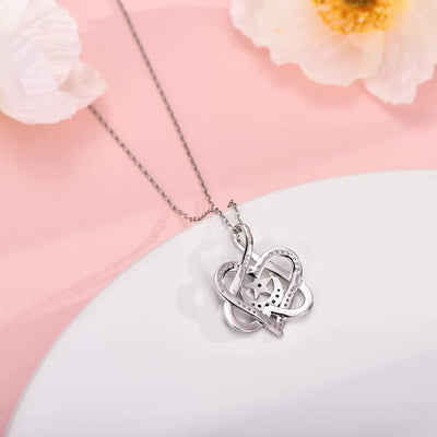 Heart Pendant Sterling Silver Necklace