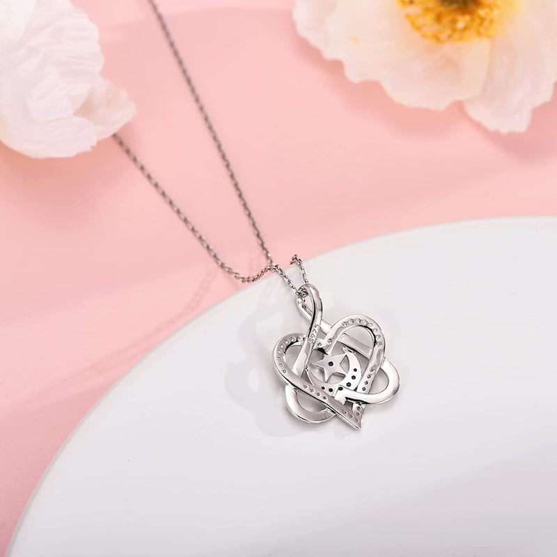 Heart Pendant Sterling Silver Necklace