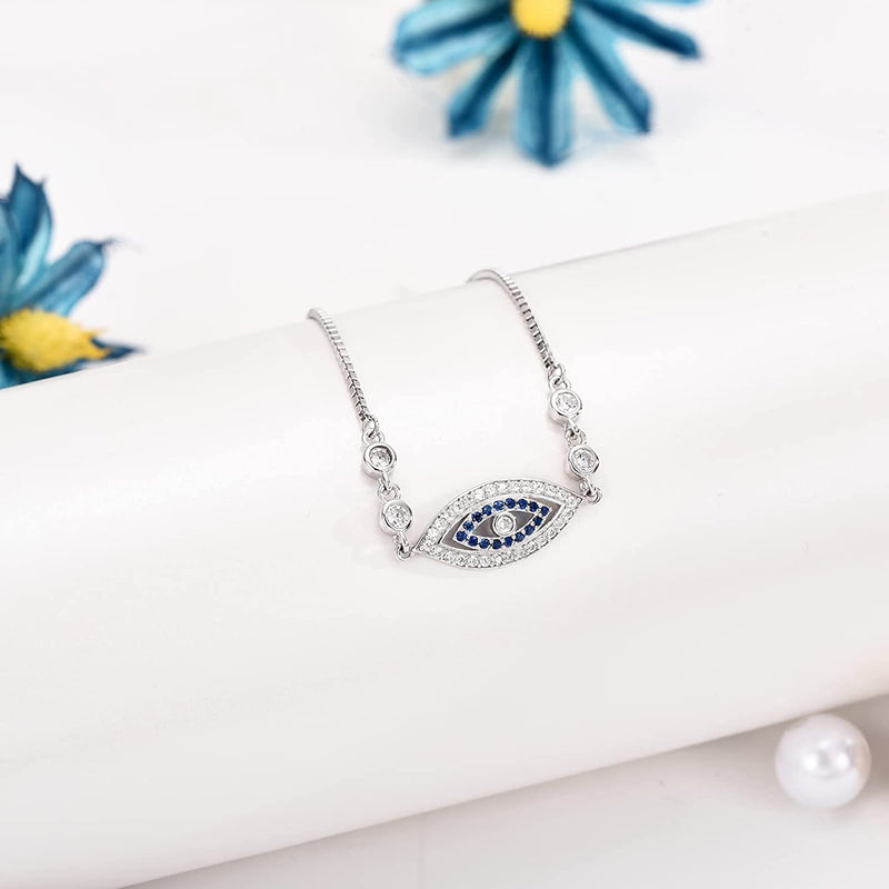 Evil Eye Sterling Silver Bracelet