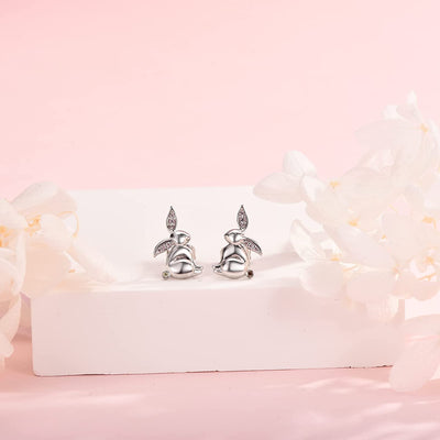 Bunny Sterling Silver Stud Earrings