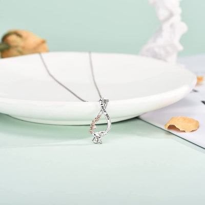 Lucky Elephant With Infinite Sterling Silver Necklace