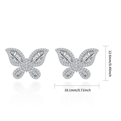 Butterfly Sterling Silver Earring