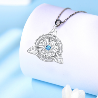 Celtic Triquetra Necklace Sterling Silver