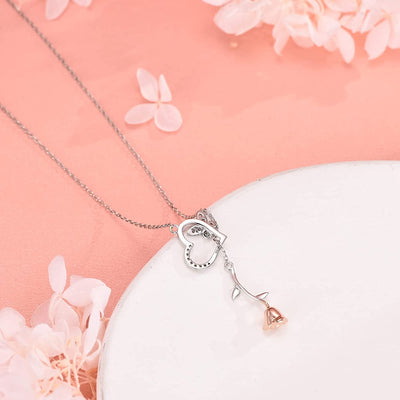 Rose Sterling Sliver Necklace