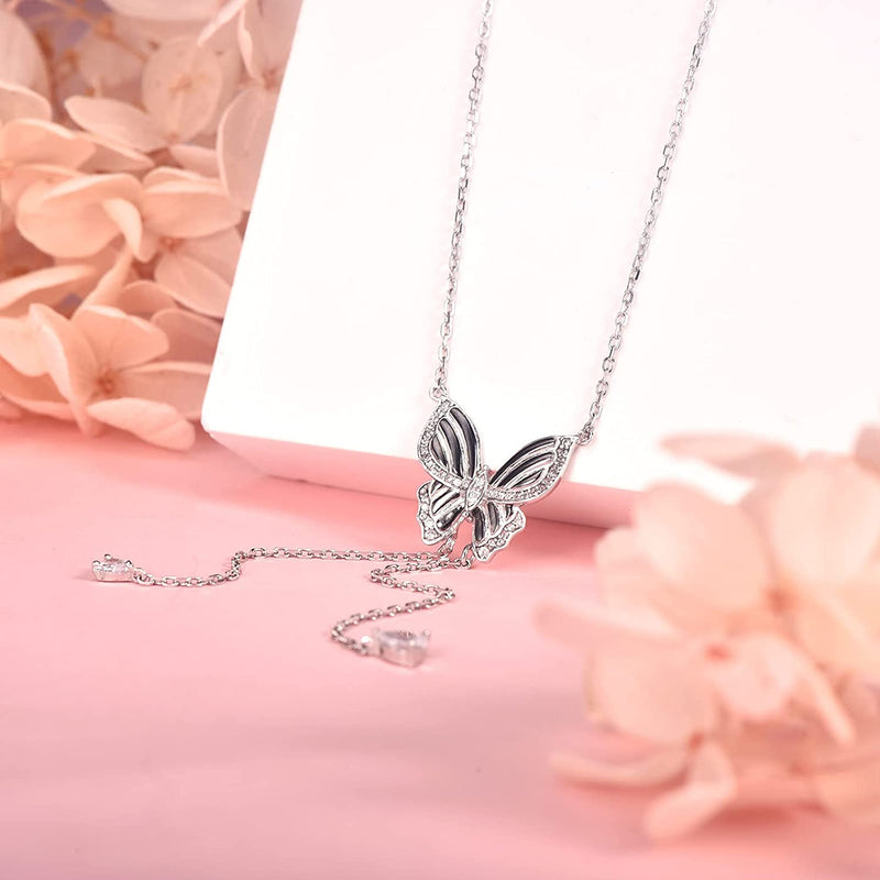 Little Dainty Butterfly Sterling Silver Necklace