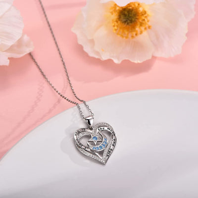 Double Heart Sterling Silver Necklace