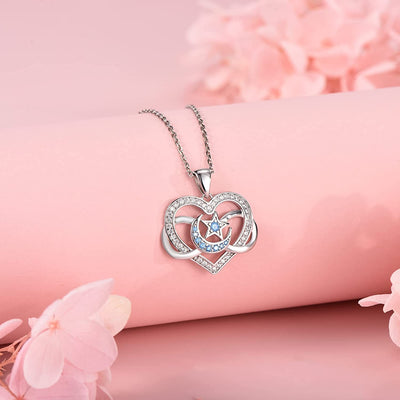 Heart Pendant Sterling Silver Necklace