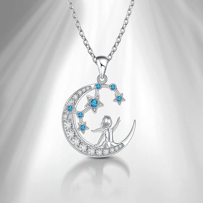 Zodiac 12 Constellation Scorpio Sterling Silver Necklace