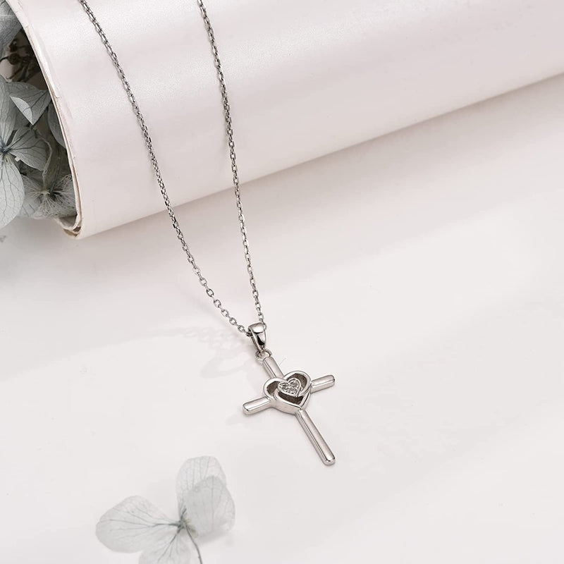 Cross Sterling Silver Necklace