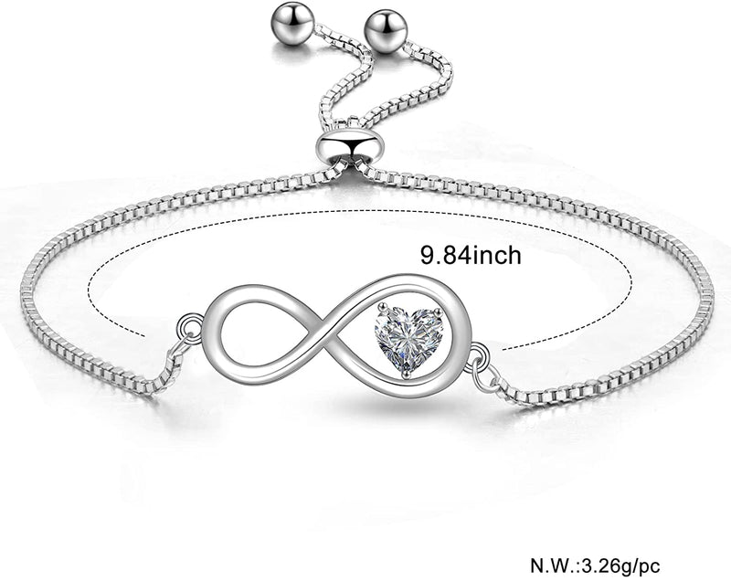 Love Heart Sterling Silver Bracelet