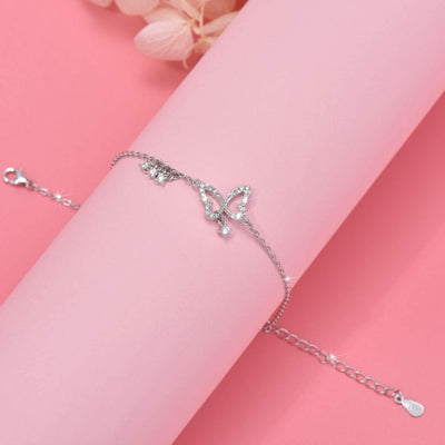 Butterfly Sterling Silver Anklets