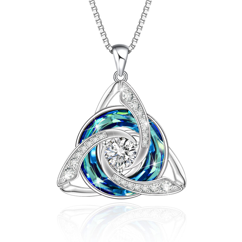 Celtic Trinity Knot Necklace Sterling Silver