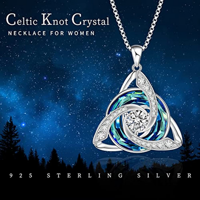 Celtic Trinity Knot Necklace Sterling Silver
