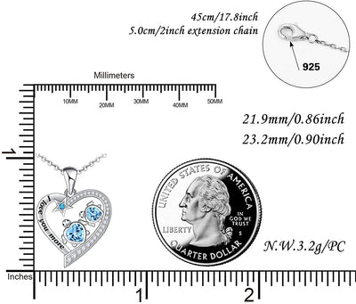 Double Turtle Love Heart Sterling Sliver Necklace