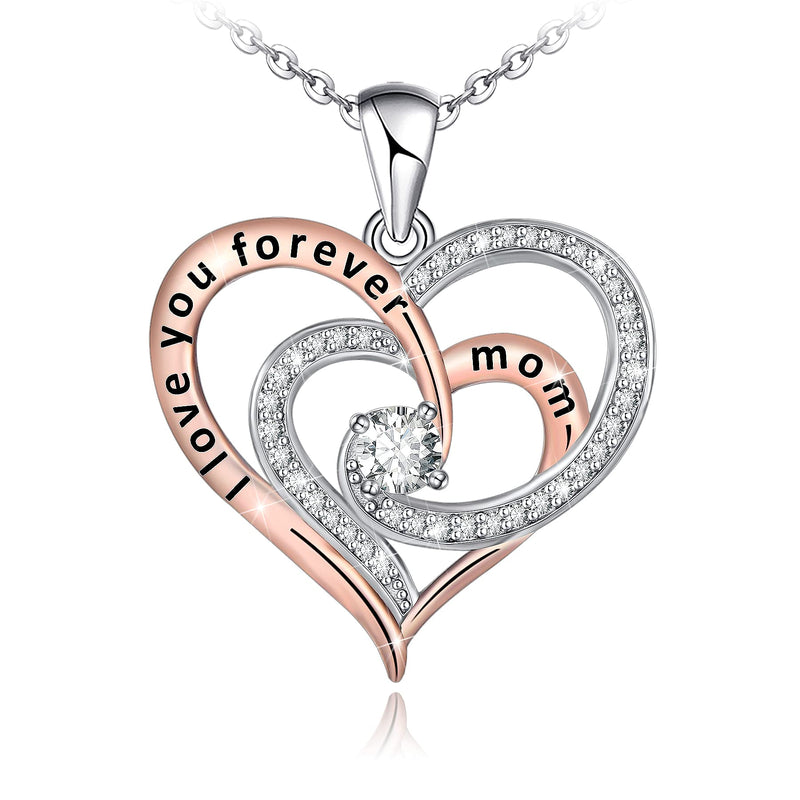Double Love Heart Sterling Sliver Necklace