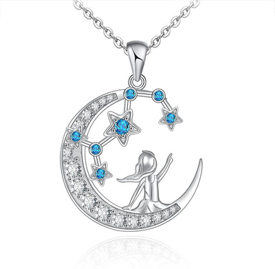 Zodiac 12 Constellation Scorpio Sterling Silver Necklace