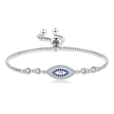 Evil Eye Sterling Silver Bracelet