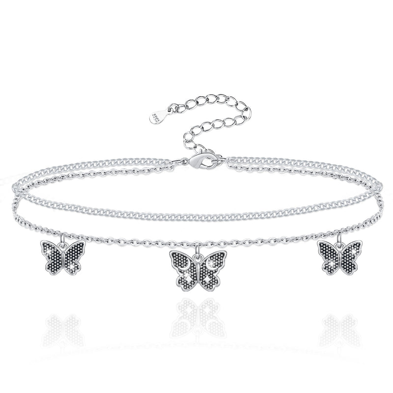 Butterfly Sterling Silver Ankle