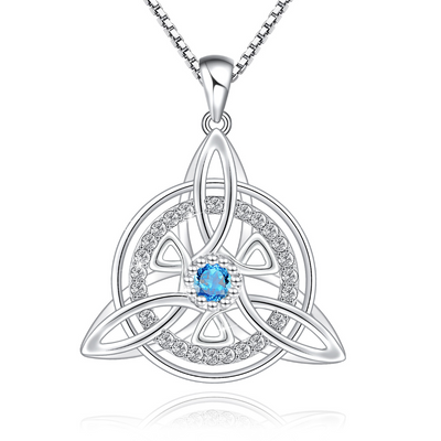 Celtic Triquetra Necklace Sterling Silver