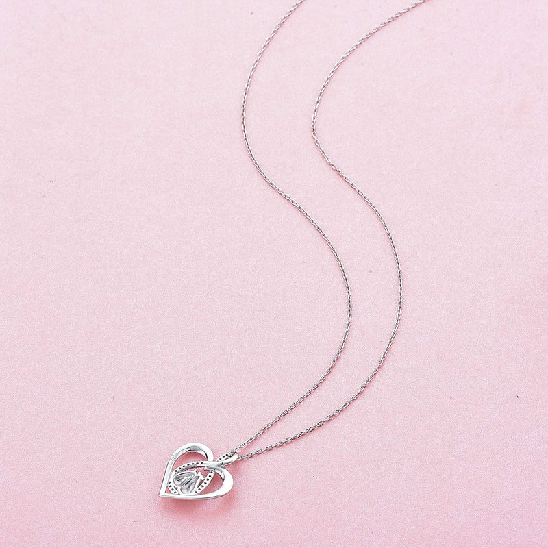 Double Bear Sterling Silver Necklace