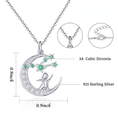 Zodiac Taurus 12 Constellation Birthstone Necklace Sterling Silver