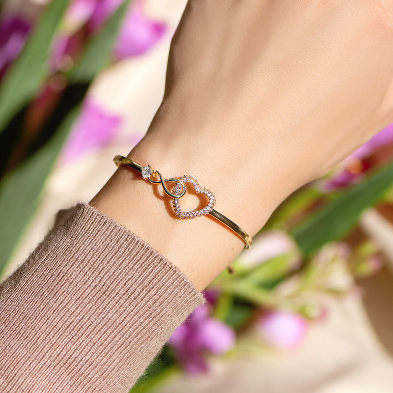 ALWAYS IN MY HEART - INFINITY HEART BRACELET