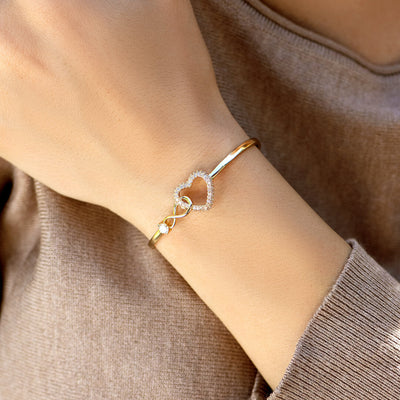 ALWAYS IN MY HEART - INFINITY HEART BRACELET