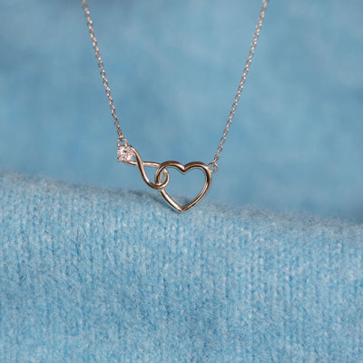 Mother & Daughter - Infinity Heart Necklace