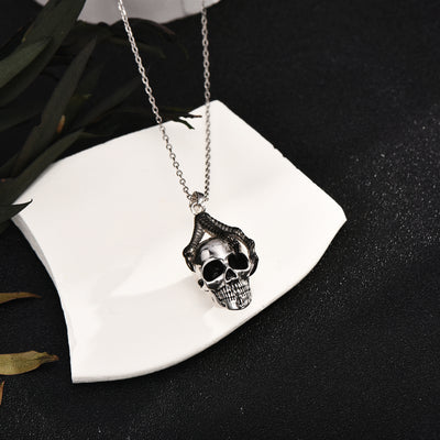 Skull Necklace Sterling Silver