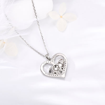 Heart Pendant Elephant Necklaces Sterling Silver