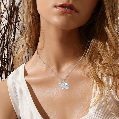 Lucky Elephant Necklaces Sterling Silver