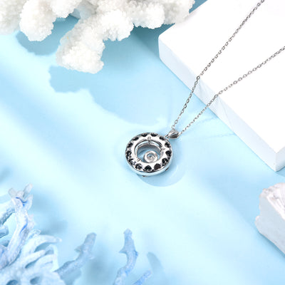 Sea Turtle Pendant Necklace Sterling Silver