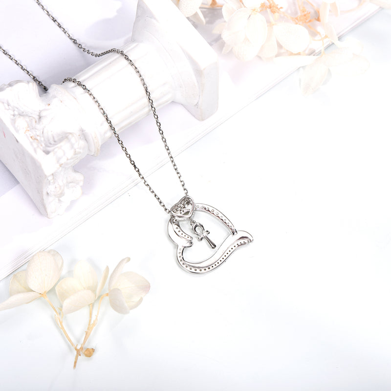 I Love You Forever Heart Necklace Sterling Silver