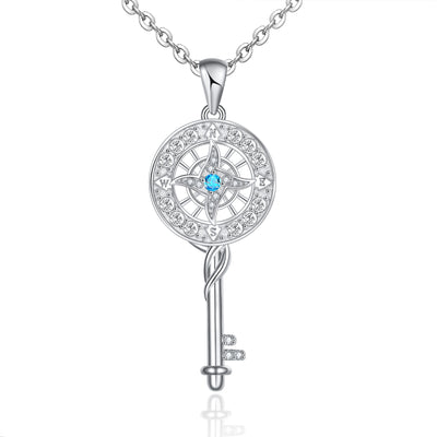 Key Necklace Sterling Silver
