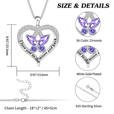 Butterfly Necklaces Sterling Silver