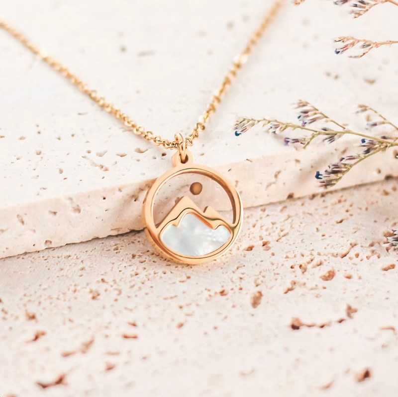 Move Mountains Mother Of Pearl Necklace