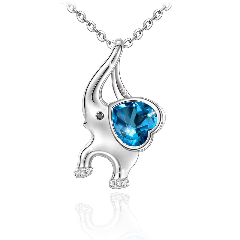 Cute Elephant Sterling Silver Necklace
