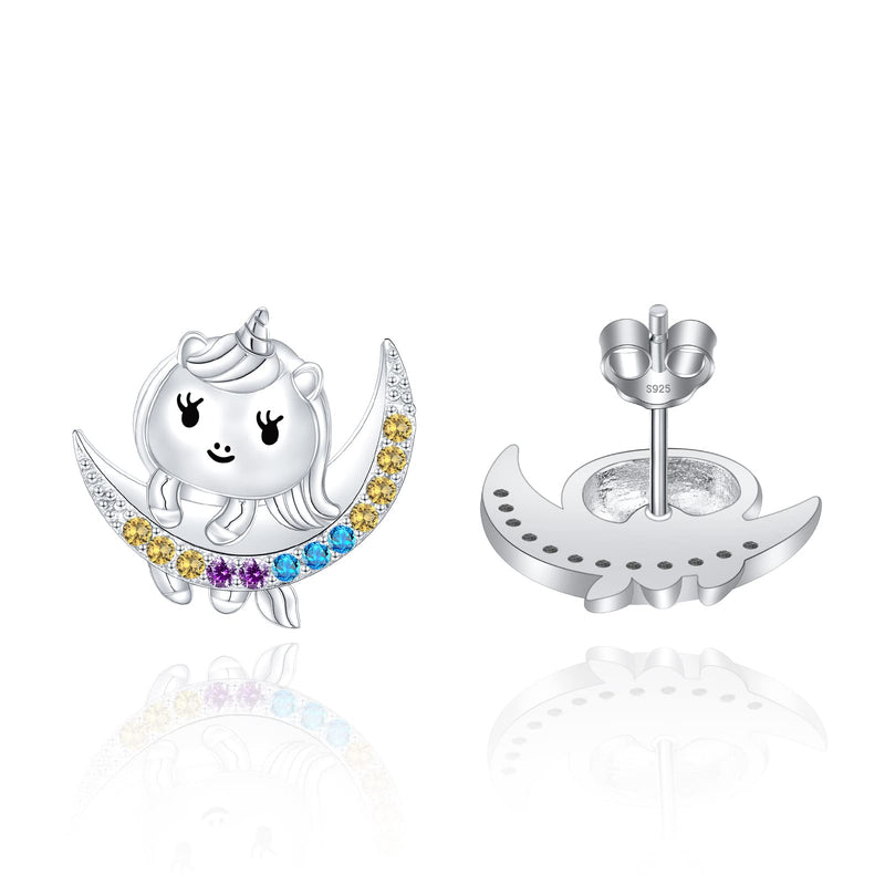 Unicorn Sterling Silver Stud Earring