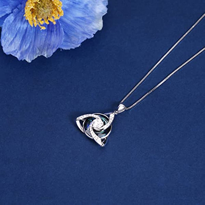 Celtic Trinity Knot Necklace Sterling Silver